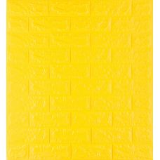 Самоклеющаяся декоративная 3D панель под желтый кирпич 700х770х7мм