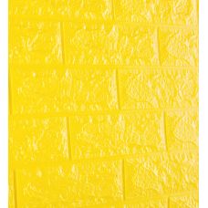 Самоклеющаяся декоративная 3D панель под желтый кирпич 700х770х7мм