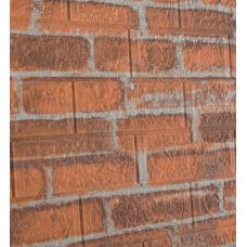 Самоклеющаяся декоративная 3D панель под рыжий екатеринославский кирпич 700х770х5мм