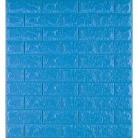 Самоклеющаяся декоративная 3D панель под синий кирпич 700х770х7мм