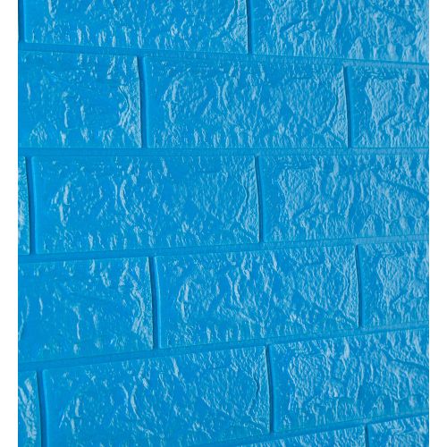 Самоклеющаяся декоративная 3D панель под синий кирпич 700x770x7мм