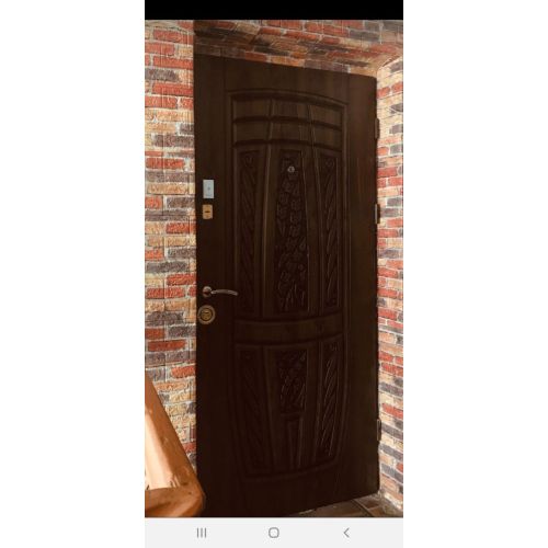 Самоклеющаяся декоративная 3D панель под бежево-красный екатеринославский кирпич 700x770x5мм