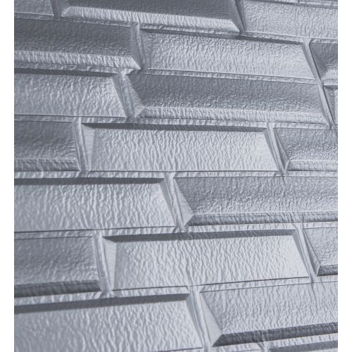 Самоклеющаяся декоративная 3D панель серая кладка 700x770x6мм