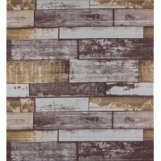 Самоклеющаяся декоративная 3D панель коричневое дерево 700х700х5мм