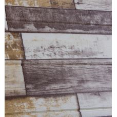 Самоклеющаяся декоративная 3D панель коричневое дерево 700х700х5мм