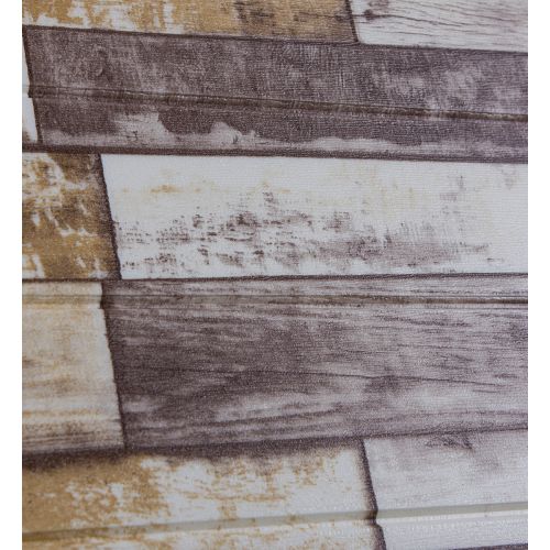 Самоклеющаяся декоративная 3D панель коричневое дерево 700x700x5мм