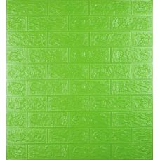Самоклеющаяся декоративная 3D панель под зеленый кирпич 700х770х5мм