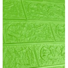 Самоклеющаяся декоративная 3D панель под зеленый кирпич 700х770х5мм