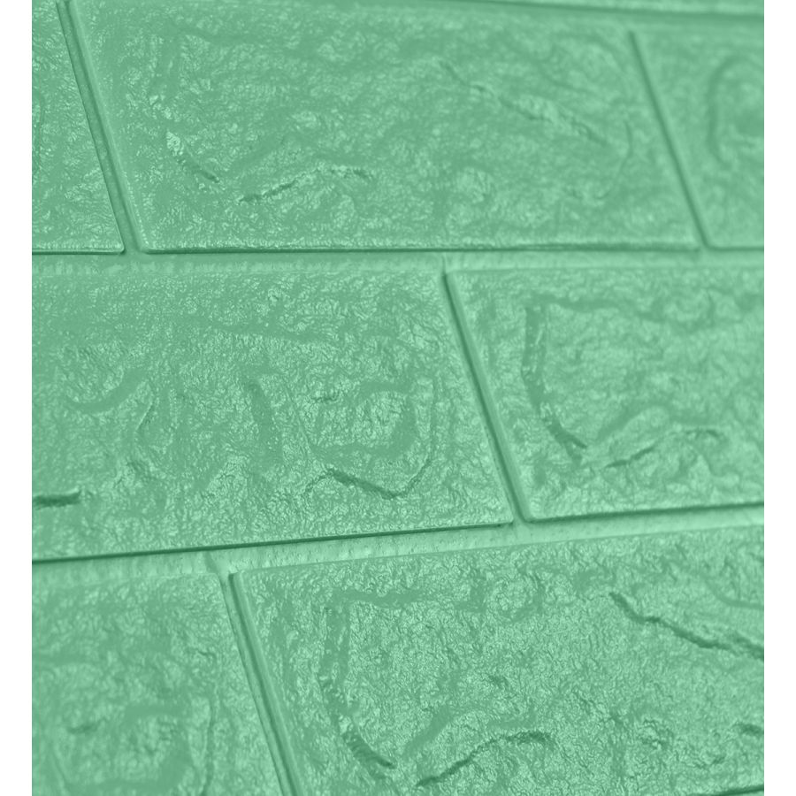 Самоклеющаяся декоративная 3D панель под мята кирпич 700x770x5мм