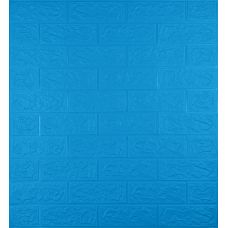 Самоклеющаяся декоративная 3D панель под синий кирпич 700х770х5мм