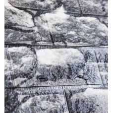 Самоклеющаяся декоративная 3D панель серые валуны 700х770х5мм