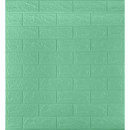 Самоклеющаяся декоративная 3D панель под мята кирпич 700x770x3мм