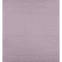 Самоклеющаяся декоративная 3D панель под светло-фиолетовый кирпич 700х770х3мм