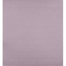 Самоклеющаяся декоративная 3D панель под светло-фиолетовый кирпич 700х770х3мм