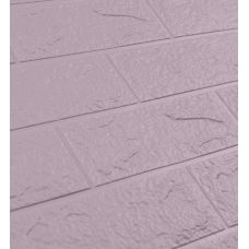 Самоклеющаяся декоративная 3D панель под светло-фиолетовый кирпич 700х770х3мм