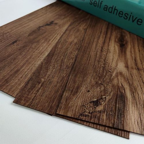 Самоклеящаяся виниловая плитка каштан, цена за 1 шт. (СВП-002)