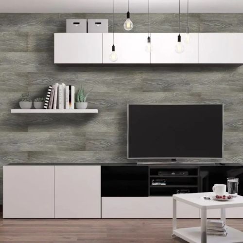 Самоклеящаяся виниловая плитка пепельное дерево, цена за 1 шт. (СВП-003)