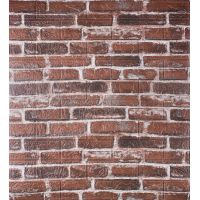 Самоклеющаяся декоративная 3D панель под красный екатеринославский кирпич 700х770х3мм