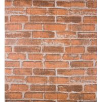 Самоклеющаяся декоративная 3D панель под рыжий екатеринославский кирпич 700х770х3мм