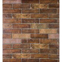 Самоклеющаяся декоративная 3D панель под коричневый екатеринославский кирпич 700х770х3мм