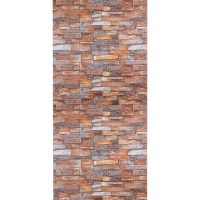 Самоклеющаяся декоративная 3D панель под кирпич красный песчаник в рулоне 20м 20000х700х3мм