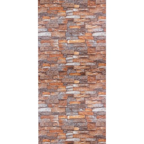 Самоклеющаяся декоративная 3D панель под кирпич красный песчаник в рулоне 20м 20000x700x3мм