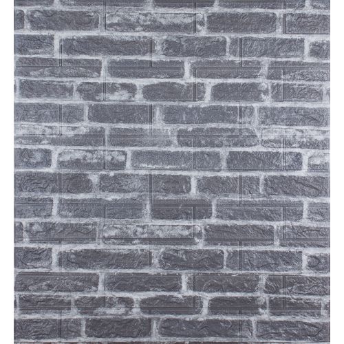 Самоклеющаяся 3D панель под светло-серый екатеринославский кирпич 700x770x3мм (39-3)