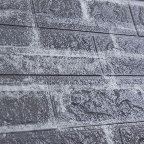 Самоклеющаяся 3D панель под светло-серый екатеринославский кирпич 700x770x3мм (39-3)