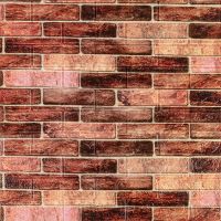 Самоклеющаяся декоративная 3D панель под коричневый екатеринославский кирпич 700х770х2мм (179-2)