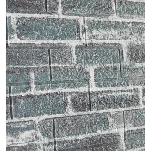 Самоклеющаяся декоративная 3D панель под серый екатеринославский кирпич 700x770x3мм (42-3)