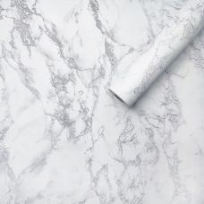 Самоклеющаяся пленка белый мрамор 0,45х10м (1207)