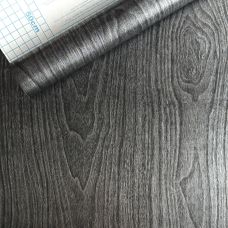 Самоклеющаяся пленка черно-серебряное дерево 0,45х10м (822)