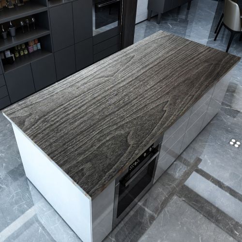 Самоклеющаяся пленка черно-серебряное дерево 0,45х10м (822)