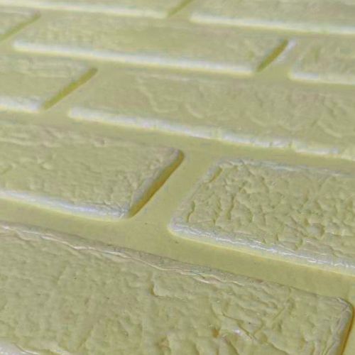 Самоклеющаяся декоративная 3D панель Loft Expert 3607-5 Кирпич деко бежевый 700x700x5 мм