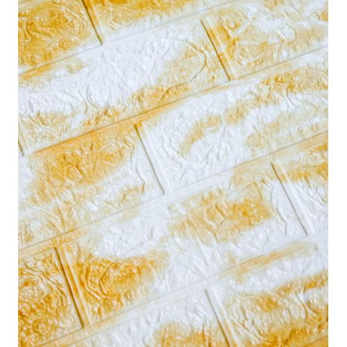 Самоклеющаяся декоративная 3D панель светло-бежевый мрамор 700x770x5 мм