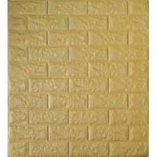 Самоклеющаяся декоративная панель золотой кирпич 700х770х5 мм