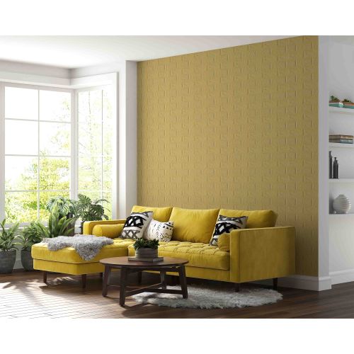 Самоклеющаяся декоративная 3D панель под бежевый кирпич 700x770x5 мм