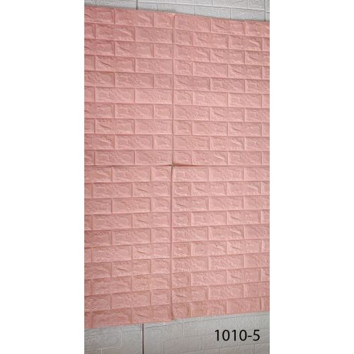 Самоклеющаяся декоративная панель розовый кирпич 700x770x5 мм