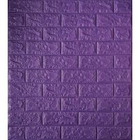 Самоклеющаяся декоративная 3D панель кирпич ирис 700х770х5 мм