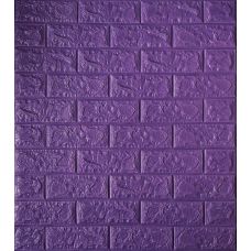 Самоклеющаяся декоративная 3D панель кирпич ирис 700х770х5 мм