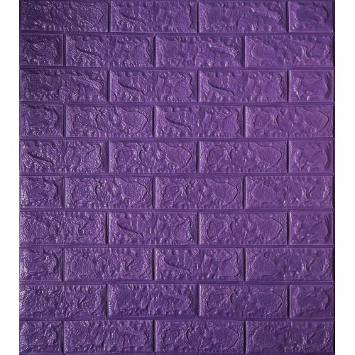 Самоклеющаяся декоративная 3D панель кирпич ирис 700x770x5 мм