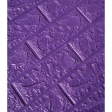 Самоклеющаяся декоративная 3D панель кирпич ирис 700х770х5 мм