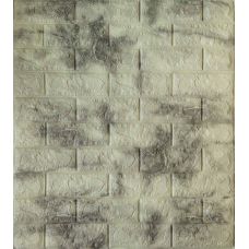 Самоклеющаяся декоративная 3D панель мрамор серый камень 700х770х5 мм