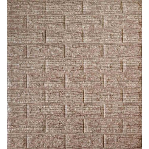 Самоклеющаяся декоративная 3D панель серая полоска 700x770x5 мм