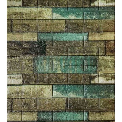 Самоклеющаяся декоративная 3D панель синий камуфляж 700x770x5 мм