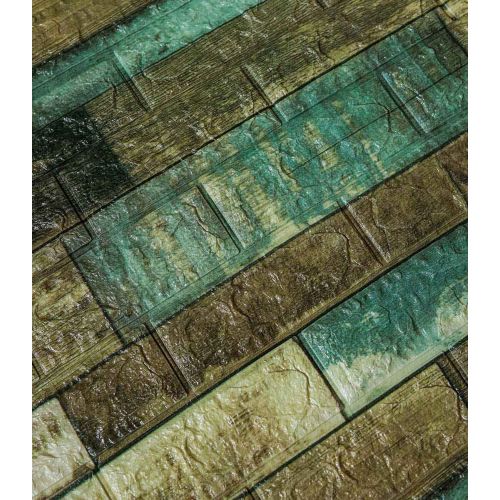 Самоклеющаяся декоративная 3D панель синий камуфляж 700x770x5 мм