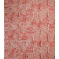 Самоклеющаяся декоративная 3D панель розовый мрамор 700х770х5 мм