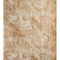 Самоклеющаяся декоративная 3D панель мрамор холодный беж 700х770х5 мм