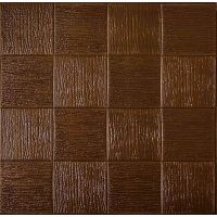 Самоклеющаяся декоративная 3D панель коричневое плетение 700х700х5 мм