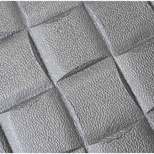 Самоклеющаяся декоративная 3D панель графит лоза 700x700x5 мм